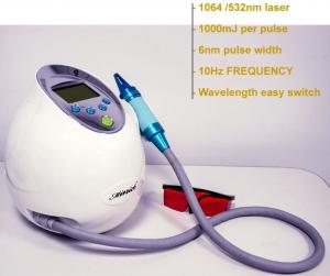China Portable Pico Laser Machine Q Switch Nd Yag Laser Tattoo Removal Equipment wholesale