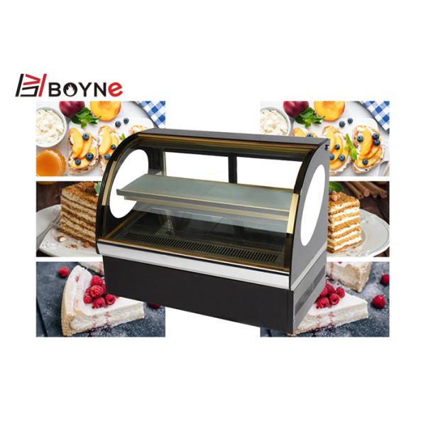 2 Layer Cake Cooling Display Cabinet Tabletop Sandwich Showcase