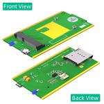 Mini PCI-E To Micro USB Adapter With SIM Card Slot For 3G / 4G / WWAN / LTE