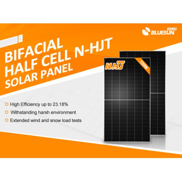 Bluesun New High Efficiency 700W 720W Solar Power Panels Home Use Perc Mono Solar Panel 720W Bifacial Solar Panel for House