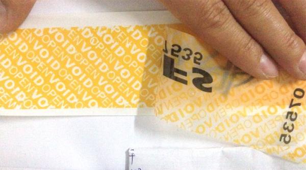 Tamper Evident Label Custom Void Open Security Seal Label Tamper Proof Seal
