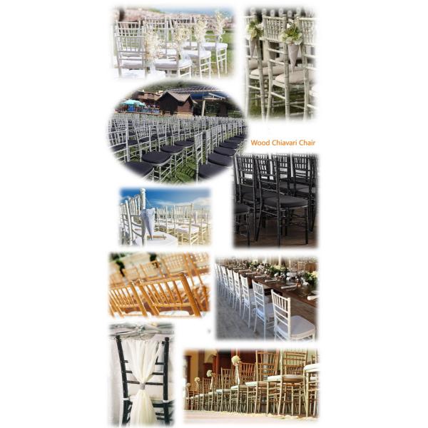 Folding Wedding Banquet Chairs With White Cover Rustic Wooden Chiavari Chair