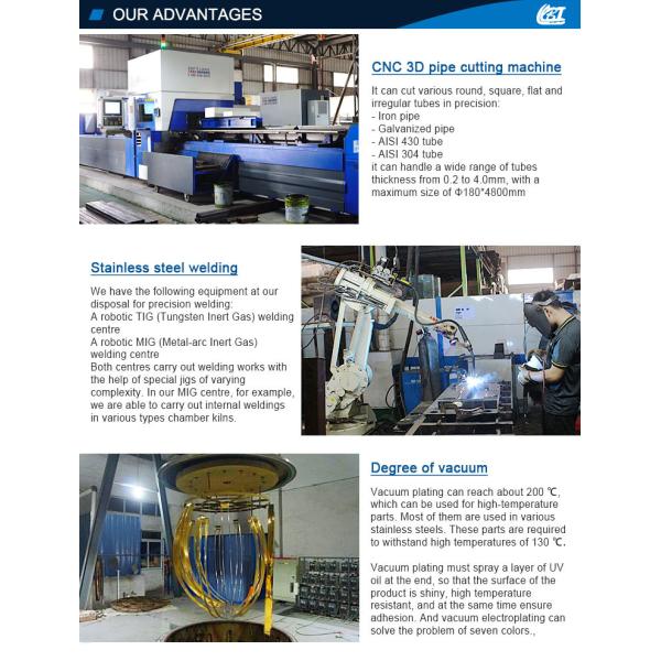 Golden Chrome Plating Metal Coffee Table Frame Wire Drawing And Polished