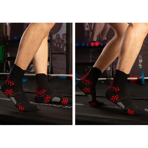 Terry Custom Cycling Socks Abrasion Resistant 3D Dots Crew Sport Socks