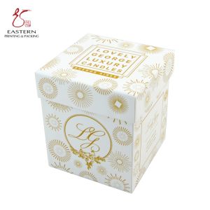 China OEM CMYK Printed Matte Luxury Candle Packaging Box Handmade on sale