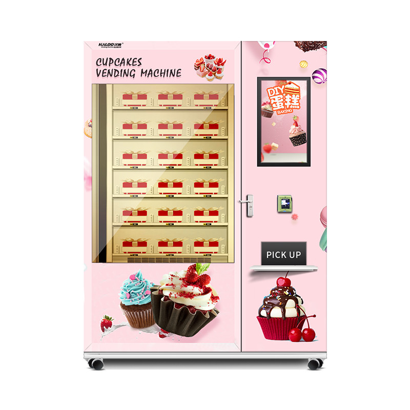 24h Self Service Automatic Cake Vending Machine Touch Screen Vending Machine For
