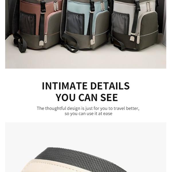 ISO9001 Softback Multifunction Travel Diaper Bag Backpack Water Resistant