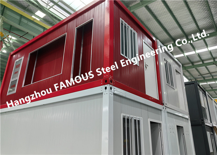 China Customized Flat Pack Prefab Container House Rock Wall Panel Easy Installation wholesale