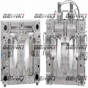 China NAK80 2344 Automotive Multi Cavity Injection Molding DME Red Car Light Mould on sale