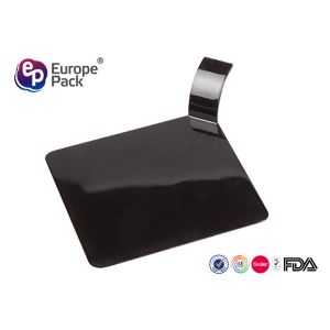 China Black Disposable Dessert Plates Ps Material Plastic Pudding Cups wholesale