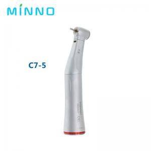 China 1:5 Increasing Low Speed Dental Handpiece Contra Angle LED Fiber Optic Handpiece wholesale