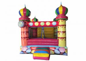China Small inflatable bouncer with net around / inflatable ball pool bouncer colourful inflatable mini balloon jumping house wholesale