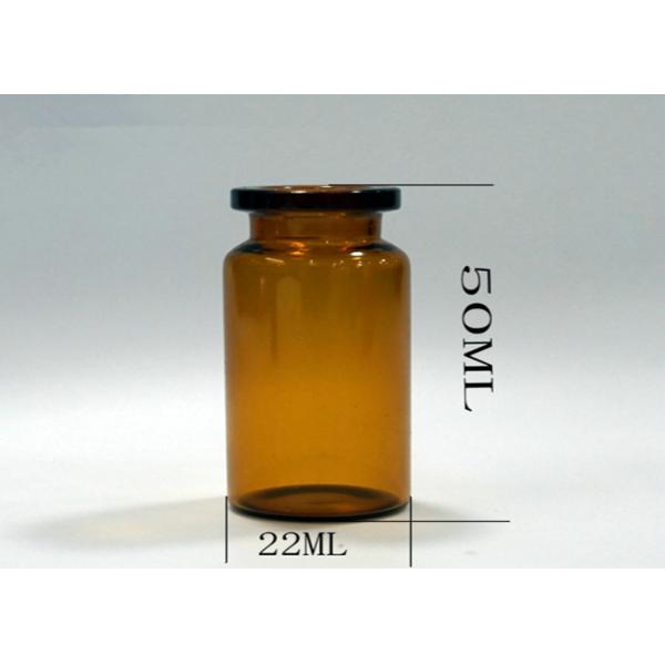 Pharmaceutical Injection Small Glass Vials Bottles 50 X 22mm With Various Volume