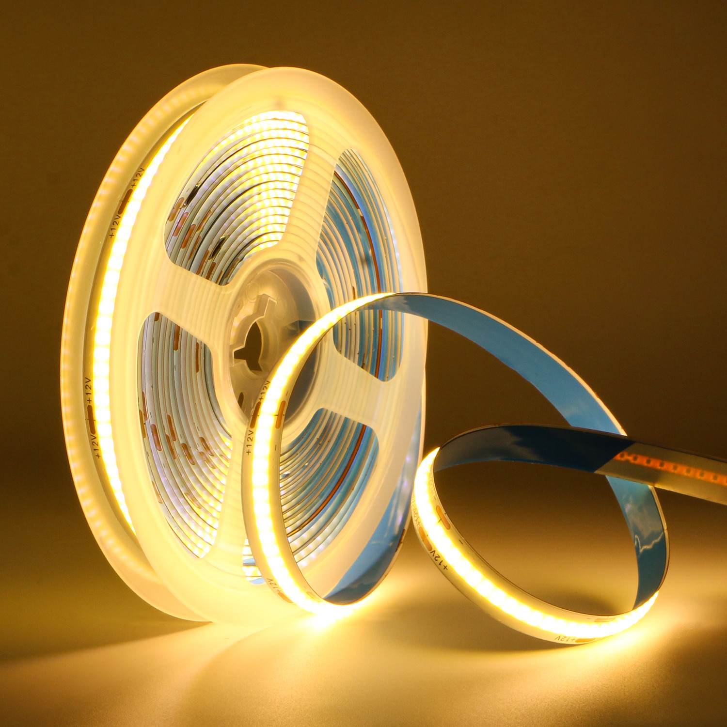 Quality DC 12 Voltage 14W 3000K/4000K/5000K/6000K strip lamp 300LEDs/M Non-Waterproof Flexible COB LED Strip Light for indoor for sale