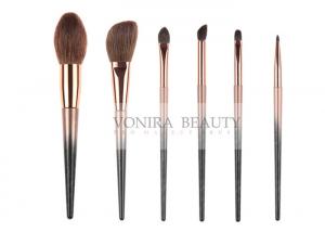 China Colorful Must Have Natural Hair Makeup Brushes Collection 6 Pcs wholesale