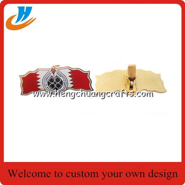 Custom iron material hat clip,magnet hat clips with gold plated