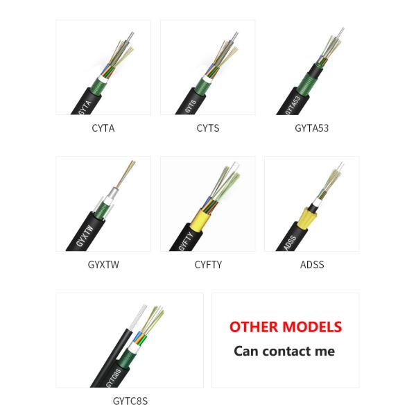 GYTA53/GYTA/GYTS Black Outdoor Fiber Optic Cable For Underground Direct Buried Duct