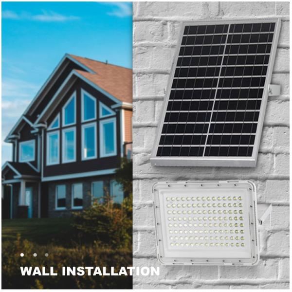 Outdoor solar flood light