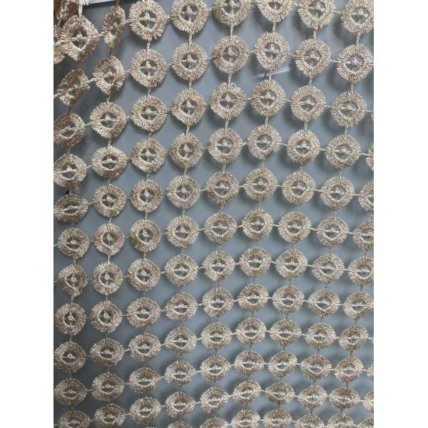 100% Polyester Lace Curtain Fabric 2.8M Jacquard Luxury Curtain Fabric