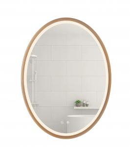 China 600*800MM Aluminum Frame Oval Bathroom Mirror Clear Reflection Effect wholesale