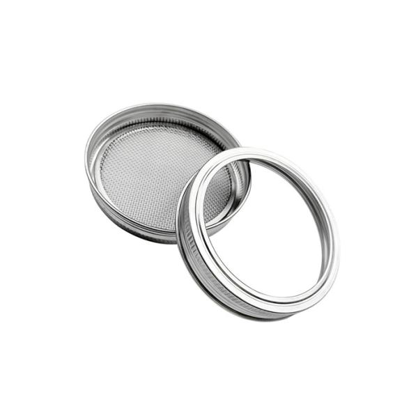 Wide Mouth Stainless Steel 80oz Sprouting Mesh Screen