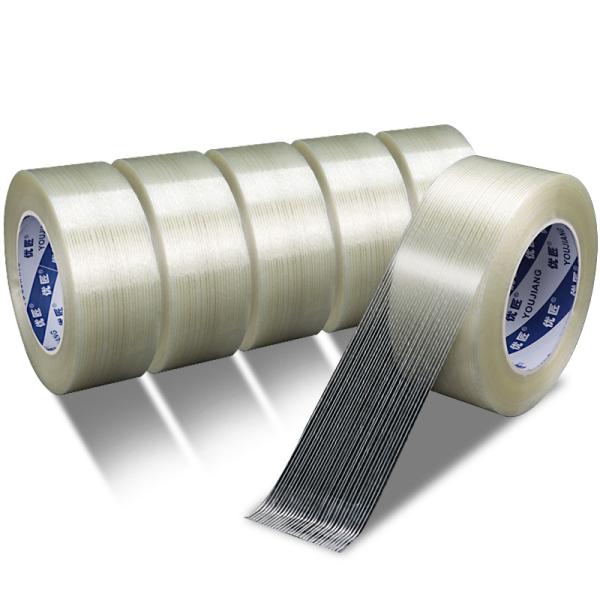 No Residual Hot Melt Adhesive Fiberglass Filament Tape For Binding Wires And Weights