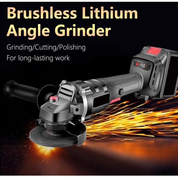9000rpm Lithium Electric Angle Grinder Brushless Charging Grinding Dynamic Cutting Polishing Machine