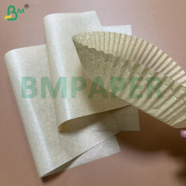 40gsm Air Fryer Oven Paper Dual-Side Silicone Brown Kraft Custom Sheets / Rolls