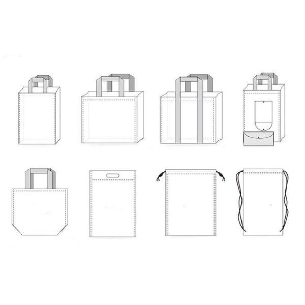 Blue Non Woven Packaging Bags Recyclable Eco Friendly Full Color Die Cutting