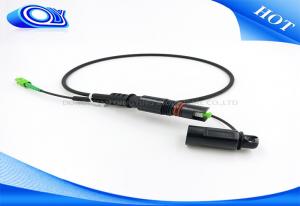 FTTA Mini SC Waterproof Cable Connector Safe Black Color Customized