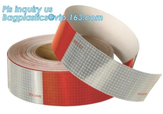 China Engineering Grade Prismatic Reflective Sheeting Tape,Tape pavement marking tape road reflective pattern tape,Tape Red&amp;White wholesale