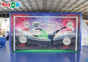 China Inflatable Soccer Goal Durable Inflatable Sports Games PVC Tarpaulin Outdoor Shooting Door on sale