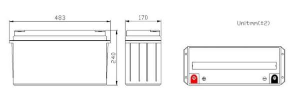 2500 Times Cycle UPS Boat Solar Storage Battery 150Ah Lithium Battery With Built In BMS