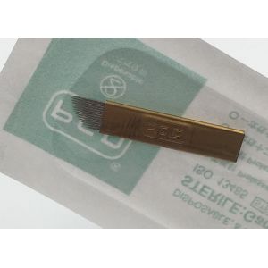 China Custom Premade Sterile Manual Tattoo Pen Permanent Makeup Needles Liner wholesale