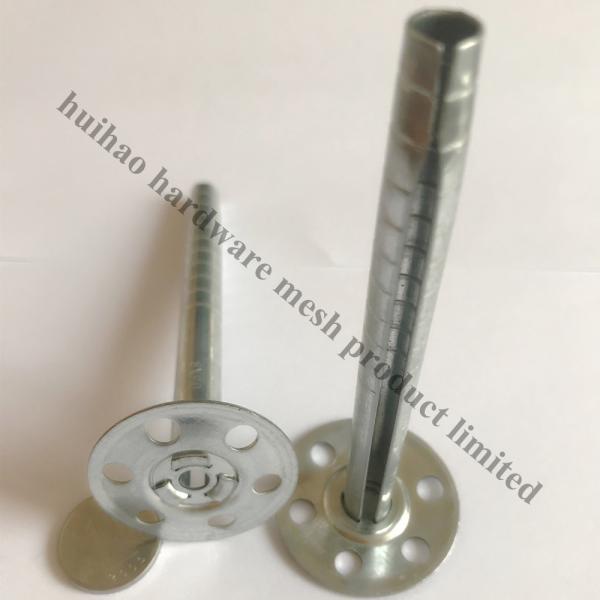 Galvanized Steel Insulation anchor Pins For Mineral Wool Wall Inaulation Board