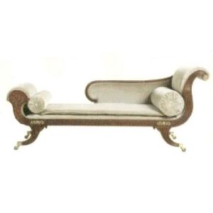 China Custom Gilding Hand Carved Indoor Chaise Lounge Chair Leather / Fabric wholesale
