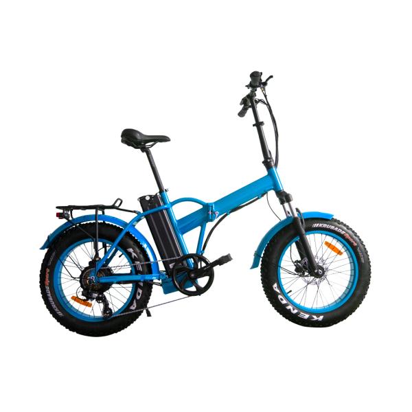 Two-Wheel Foldable Portable Electric Bike 40 Mile Range 48V 500W Rear Motor 20in