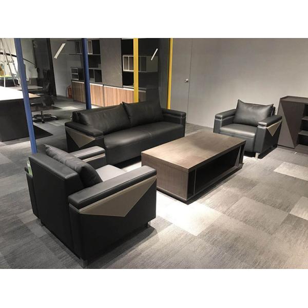 Quality Versatile Office Reception Sofa , Sleek Leather Reception Sofa for sale