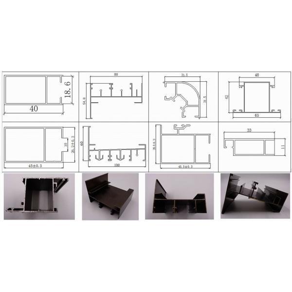 6063/6061 Wooden Grain Aluminum Window & Door Extrusion Profiles