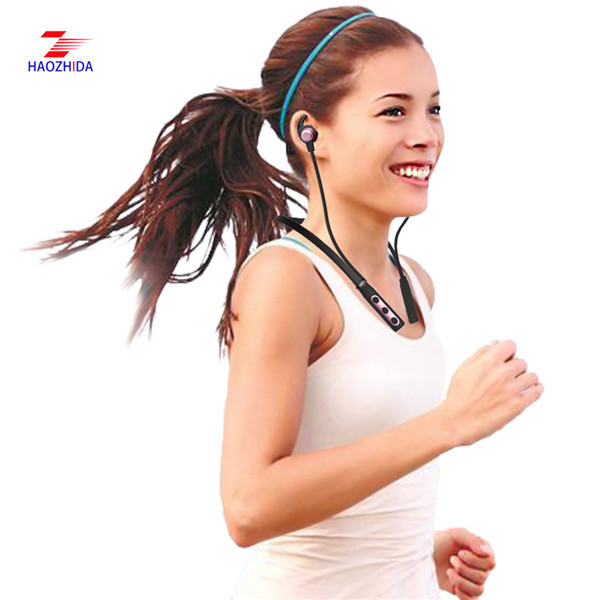 bluetooth earphone necklace HZD1804B original bluetooth earphone running with long battery life
