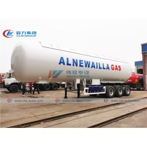 China FUWA Axle 25T 54000L LPG Tanker Trailer With Sun Shelter wholesale