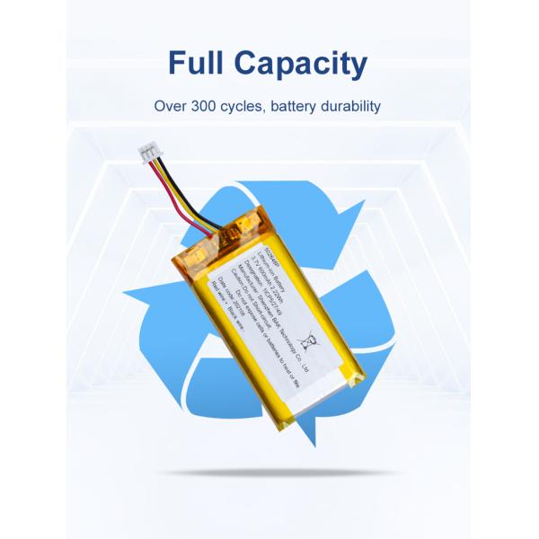155mAh 300mAh Li Polymer Battery Pack 3.7V 560mAh 600mAh 502648P