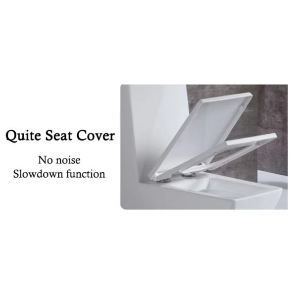 White Bathroom Sanitary Ware One Piece Ceramic Water Closet Flush Closestool Toilet S Trap