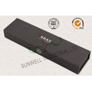 China Luxury Black Color Office Paper Box , Spot UV Coating Cardboard Packing Box on sale
