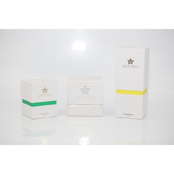 3 Wick Soy Wax Candle And Diffuser Set 100ml / 150ml Air Freshing Pillar Shape