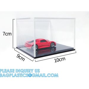 Storage Organizer Box Containers, Acrylic Box With Lock, Toy Display Case Box,