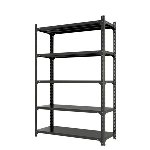 Powder Coated Light Duty Shelving Slotted Angle Metal Rack Adjustable Pitch Multi Levels