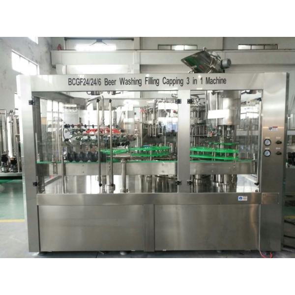 SS304 200ml Glass Bottle Filling Machine For Soft Drink