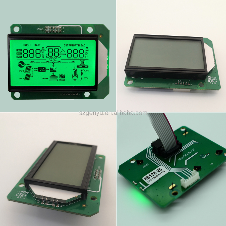 Backlight Optional Colors 16 Segment TN LCD 14 Segment Large 7 Segment LCD Display Digit HTN STN Monochrome Display