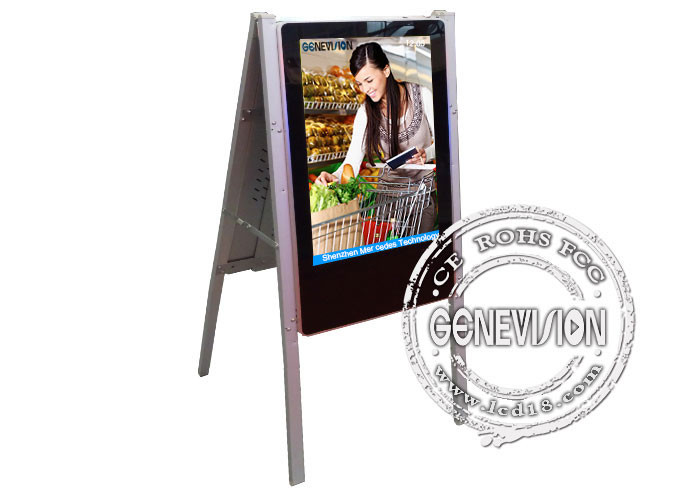 China Slim color HD 24 inch Wall Mount LCD Display 16:9 Aspect Ratio digital totem on sale